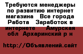 Требуются менеджеры по развитию интернет-магазина - Все города Работа » Заработок в интернете   . Амурская обл.,Архаринский р-н